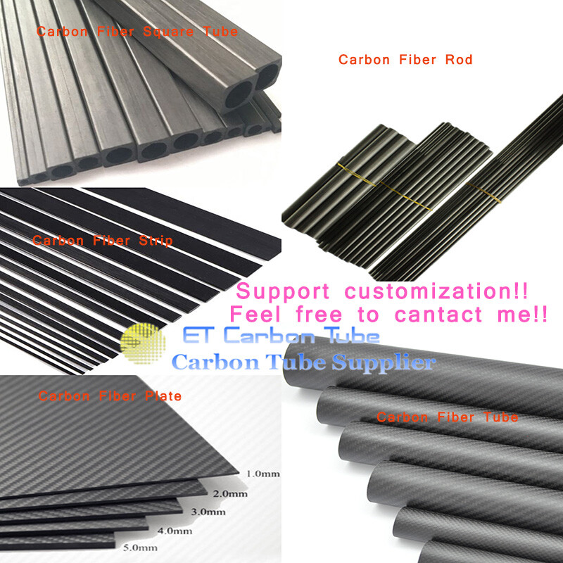 Uxcell Uxcell Carbon Fiber Tube 8x6x500mm For RC Airplane Quadcopter Black Tube 3k Roll Wrapped Matt Surface 2pcs - View #5