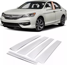 6pcs Chrome Pillar Post For Honda Accord 2013-2017 Door Trim Piano Cover Window 6pcs Chrome Pillar Post For Honda Accord 2013-2017 Door Trim Piano Cover Window