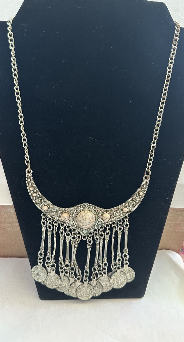 [SHOVEOFF] Silver Coin Chain Necklace ★人気★ S3d89b04a85b7479d8000c56fe6c5b