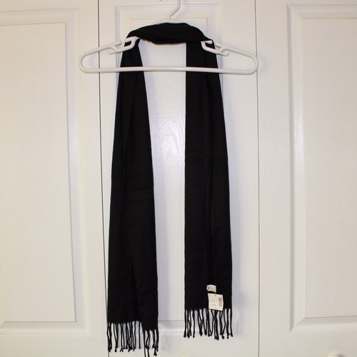 NWT Covington Men's Winter Scarf Black Soft Acrylic 71” Long 12” Wide MSRP $30 - Picture 4 of 7