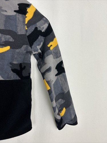 The North Face Camo Print Glacier 1/4 Zip Fleece Jacket yellow Gray Youth XS - Picture 13 of 14