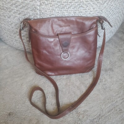 Jack Georges Genuine Leather Crossbody Bag Purse