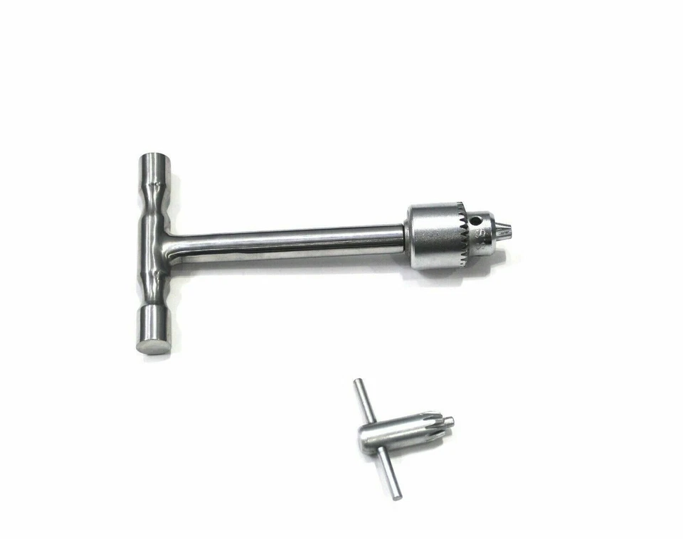 Orthopädisches kanuliertes Jacobs Bohrfutter im T-Griff mit Schlüssel chirurgisches Instrument - Bild 4 von 4