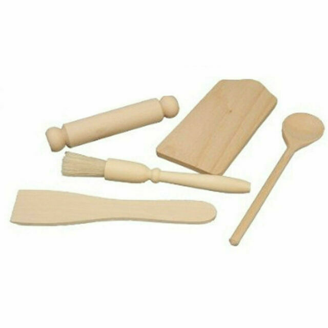 kids wooden baking set