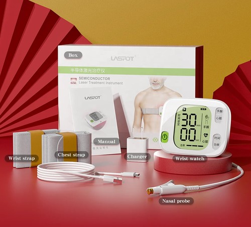 28 Holes 650nm Laser Wrist Therapy Watch LLLT Therapy Device For High Blood Gift - Bild 3 von 5