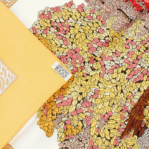 Hermes Scarf LEGENDES DE L'ARBRE Silk Carre Foulard ANNIE FAIVRE 90cm - Picture 5 of 6