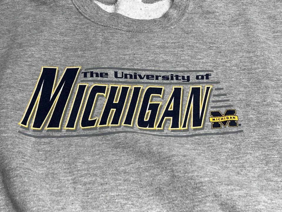 Sudadera de Colección Años 90 Universidad de Michigan Cuello Redondo Olympus Para Hombre Talla 2XL Foto 3 de 4