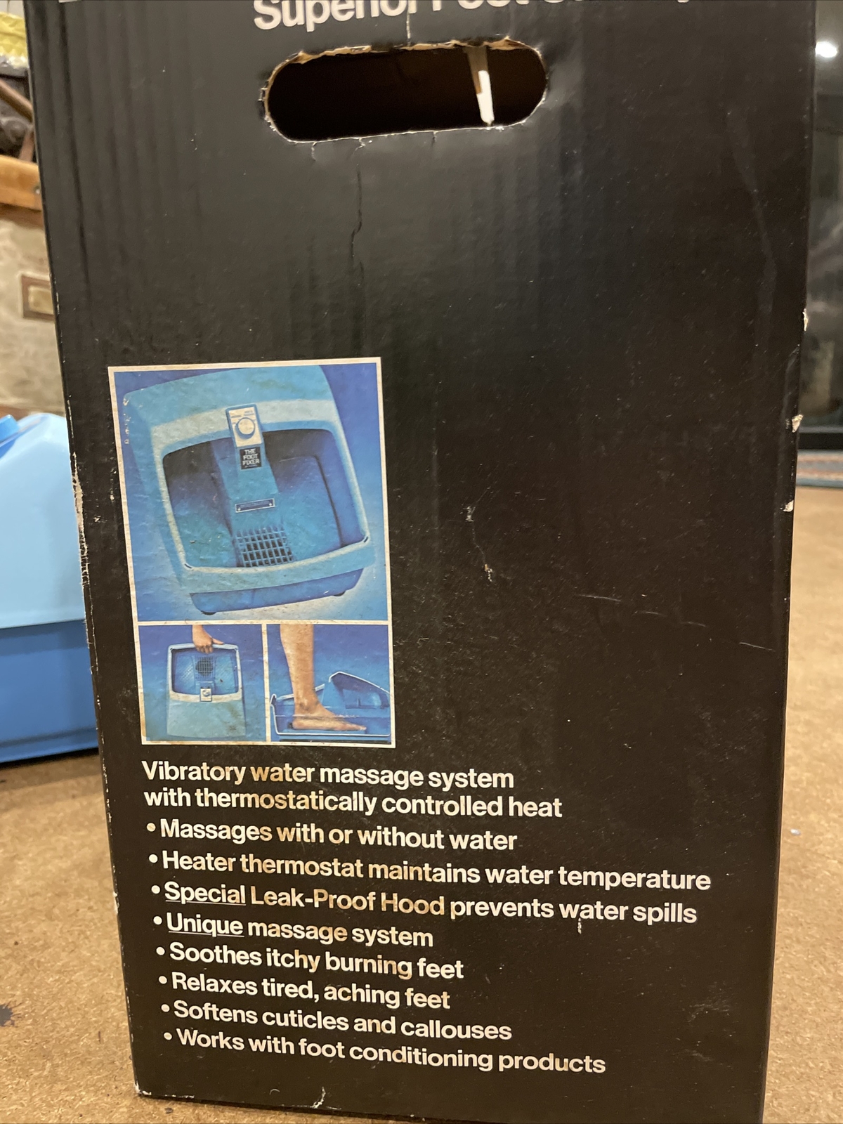 The Foot Fixer By Clairol Vibrating Massage And Heat Foot Spa With Box