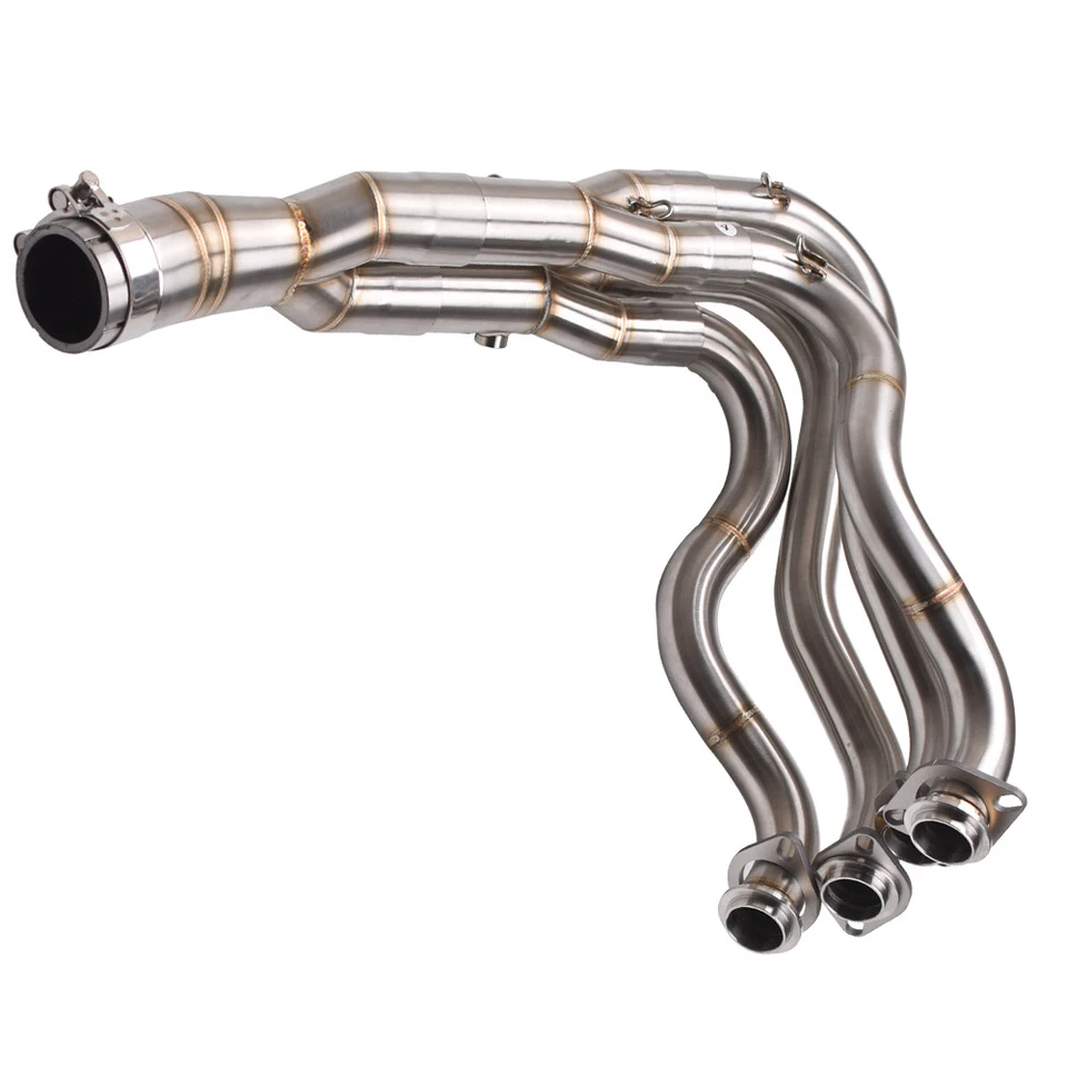 For Kawasaki Ninja ZX6R ZX636 2009- 2019 Modified Header Exhaust Front Link Pipe - Image 3 of 4