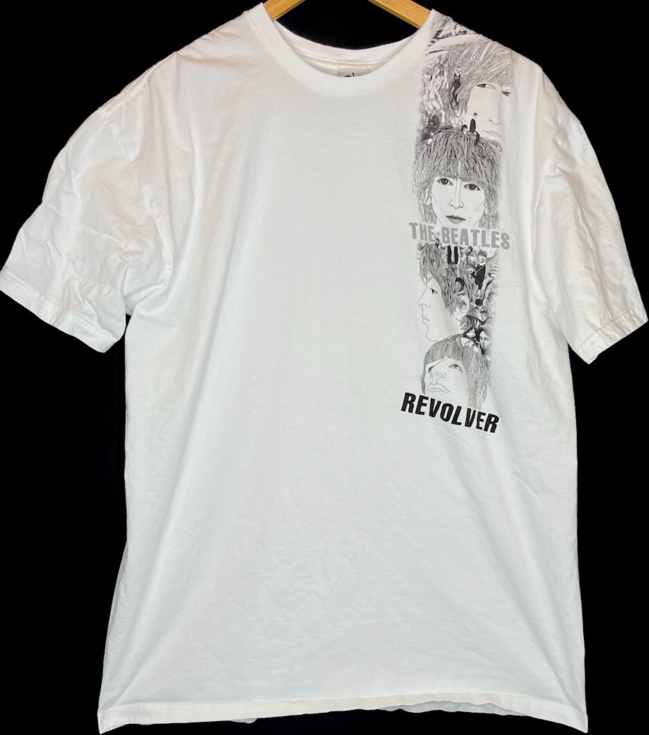 Vintage The Beatles Band T Shirt Revolver Album Pop Rock Music 