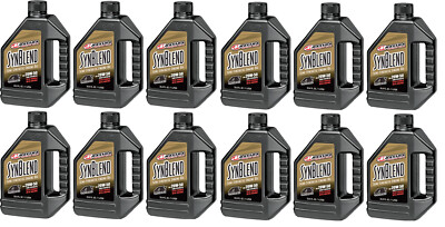 12 Liter Bottles Maxima Synblend 20W-50 Synthetic Blend Motorcycle Engine Oil
