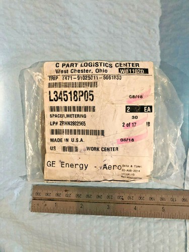 GE Energy Turbine Metering Spacer L34518P03 P04,P05, P06, P07, P10 Oil & Gas - Picture 4 of 22