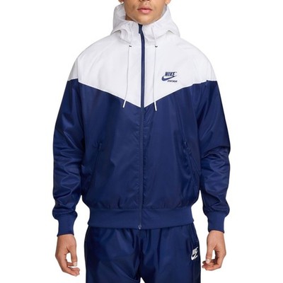 Nike Mens Windrunner Woven Lined Jacket Navy White HJ2040-100 Small NWT