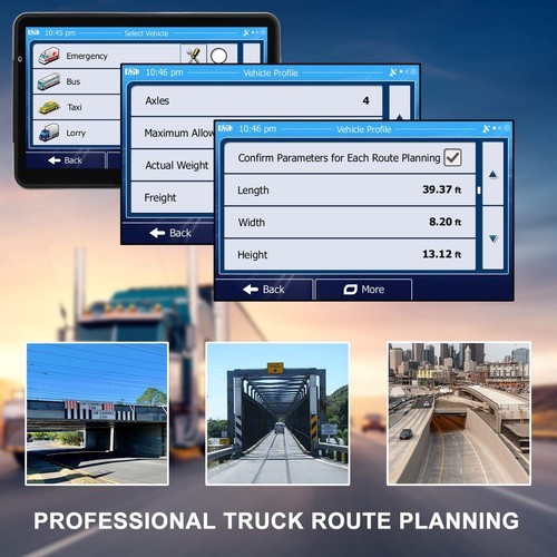 GPS Navigation for Car Truck Navigator Latest Maps 7 Inch Touch Screen Vehicl... - Picture 5 of 9