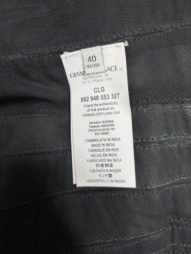Vtg Versace Collection Black Lamb Skin Leather Jacket S 40 - Picture 8 of 12