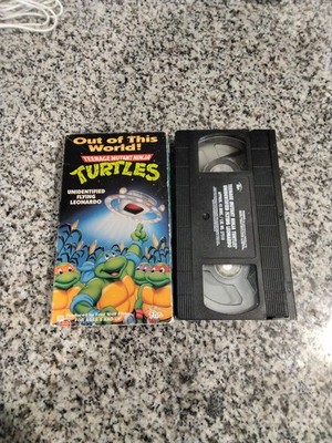 Teenage Mutant Ninja Turtles  Unidentified Flying Leonardo Out Of This World VHS
