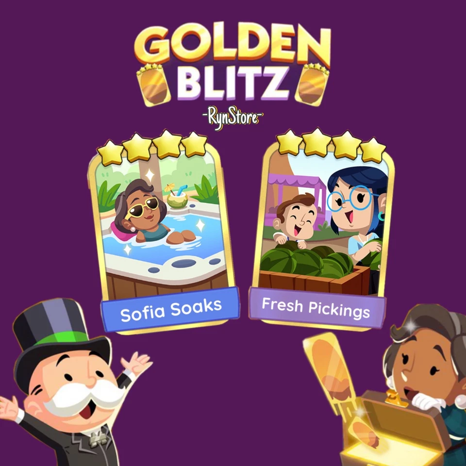 GOLDEN_BLITZ_RAINCOAT READY & RAFTER RACCOON_GOLD_CARD_MONO_-POLY_STICKER - Image 4 of 4