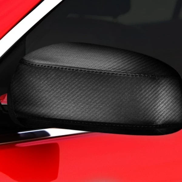 For Mitsubishi 3000GT 1991-1999 Colgan BM3728BC Crush Black Vinyl Mirror Bras Foto 2 de 4