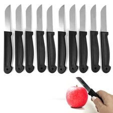 10 Paring Knife Set 6 5/8 In Stainless Steel Knife Sharp Fruit Vegetable Kitchen