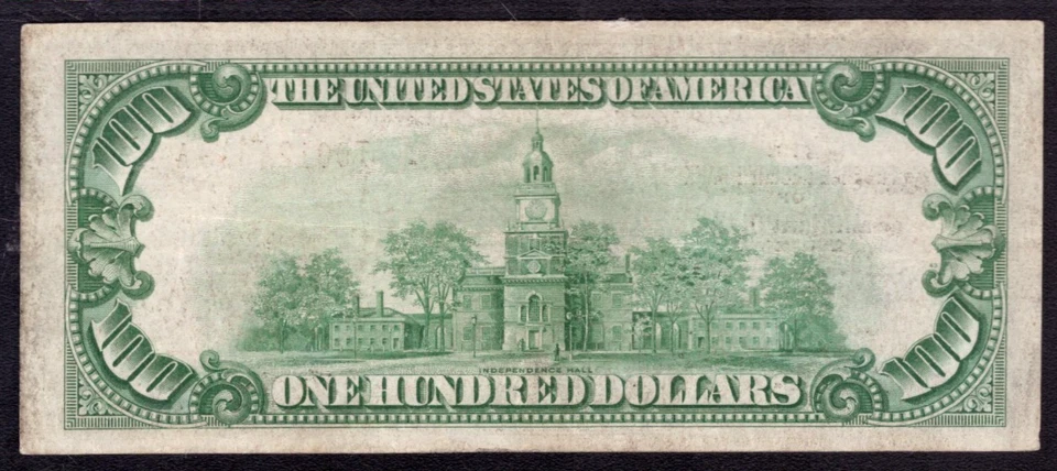 1929 $100 FEDERAL RESERVE BANK NOTE MINNEAPOLIS FR.1890-I PCGS B VF 30 (323A) - Image 4 of 4