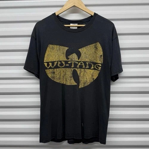 Wu-Tang Clan Hip-Hop Rap Faded T-Shirt Size L 2000s vintage concert t-shirt, vintage, single stitch, B+ condition