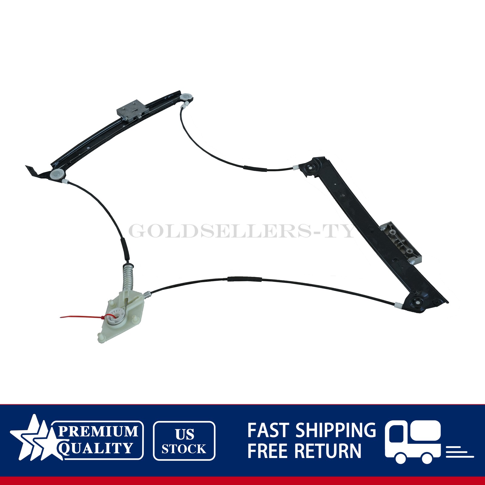 For 04-18 Bentley Continental GT Coupe Front Left Window Regulator 3W0837401J US