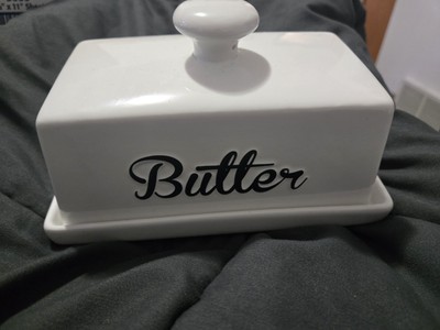 Hp Design White Butter Dish