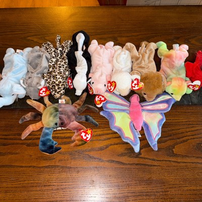 Ty Beanie Babies Rare Retired Desired  Lot Of 12 NWT