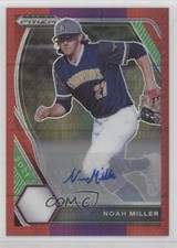 2021 Panini Prizm Draft Picks Red & Purple Hyper Noah Miller #PDP36 Auto 1f8f