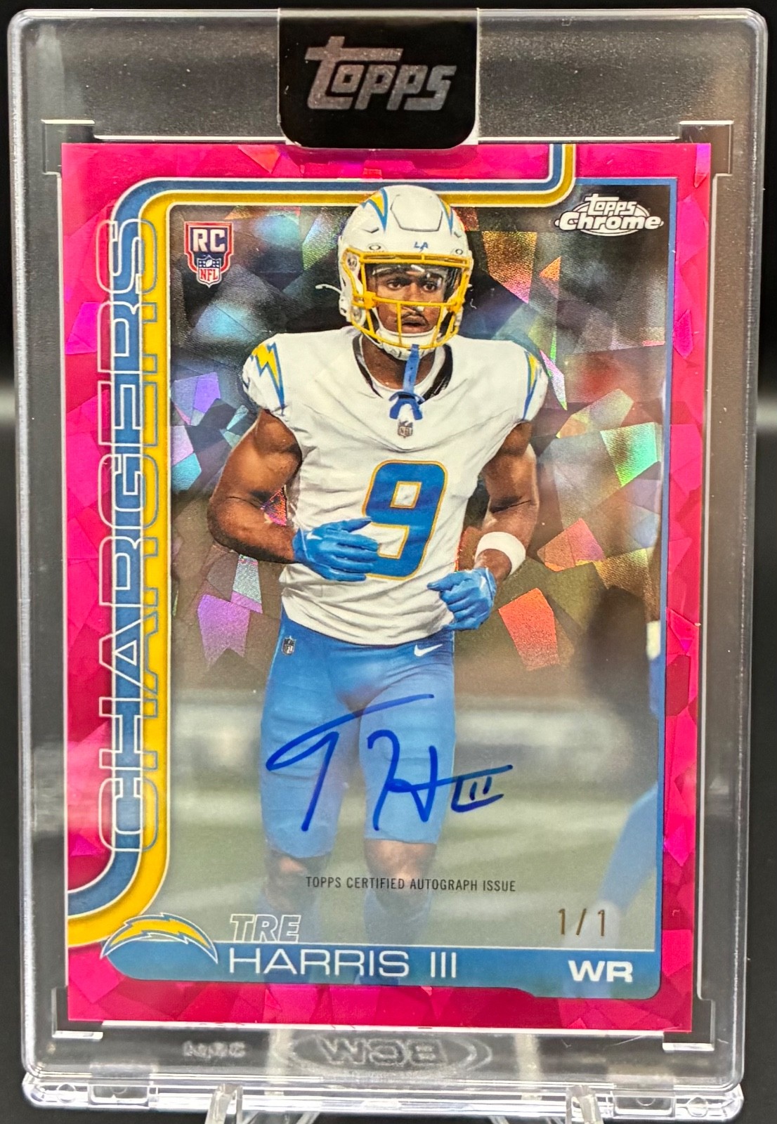 2025 Topps Chrome Football Tre Harris Padparadscha Auto 1/1!!