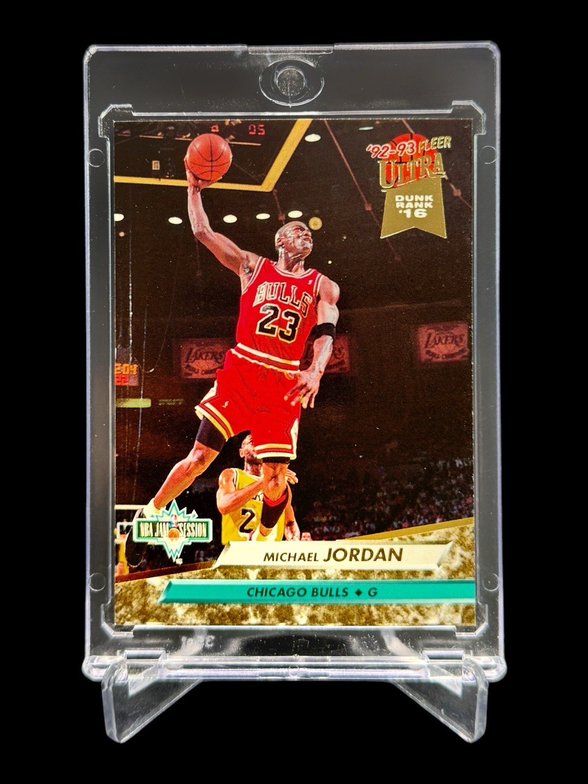 1992/93 Fleer Ultra MICHAEL JORDAN NBA JAM SESSION CHICAGO BULLS DUNKING #216