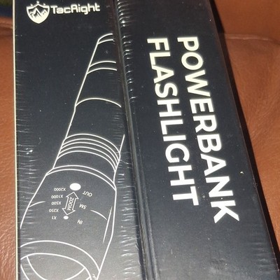 TacRight Flashlight Powerbank Portable Multi-Function Light and Device Charger