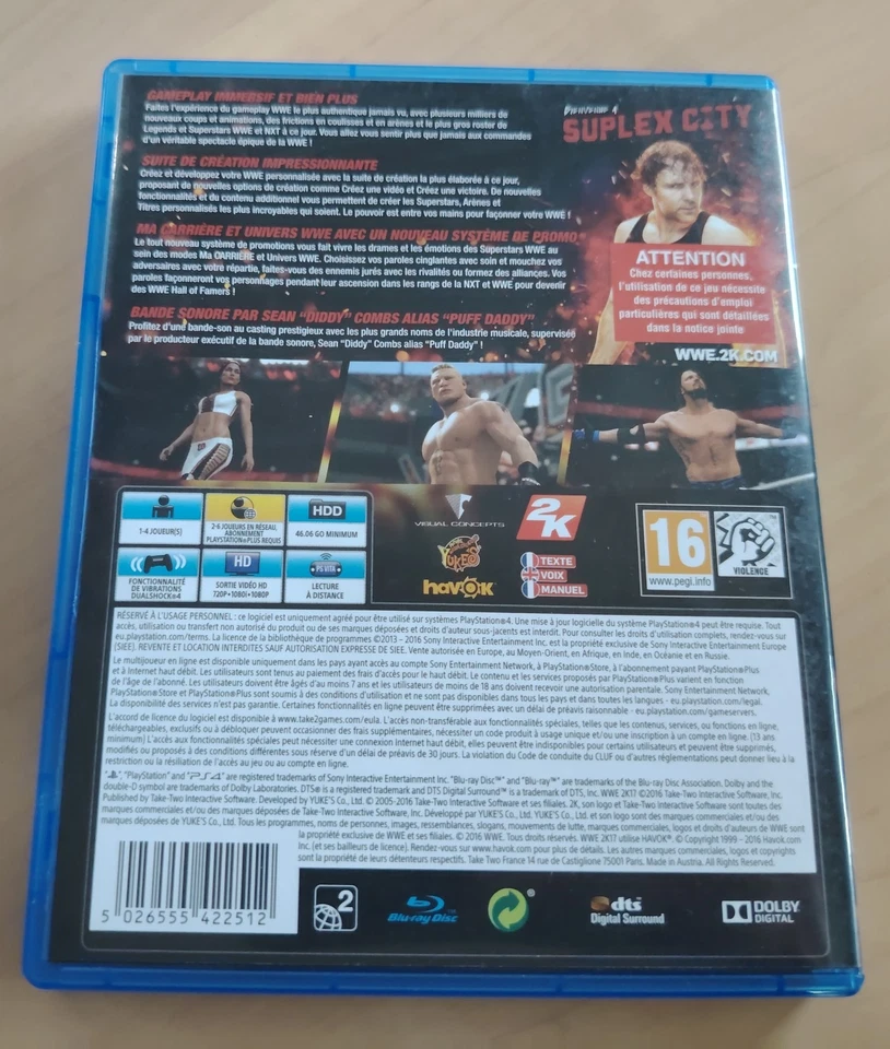 2K Jeu WWE 2K17 pour PlayStation 4, photo 2 sur 2