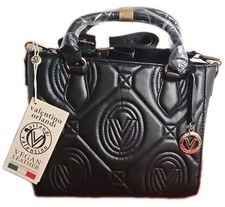 Valentino Orlandi Black Quilted Crossbody Bag NWT Never Used