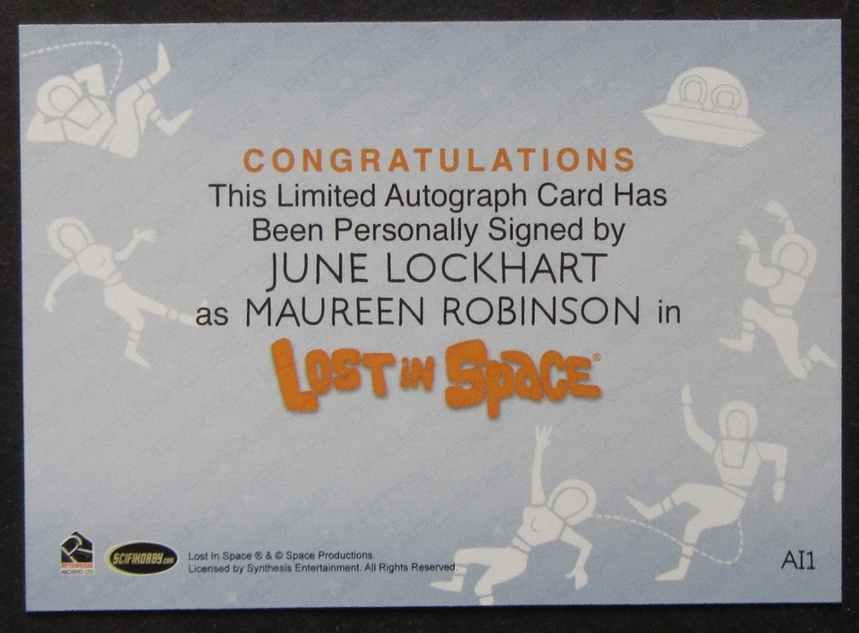 2018 JUNE LOCKHART Autograph - inscrb MAUREEN - Rittenhouse LOST IN SPACE Archiv - Image 4 of 4