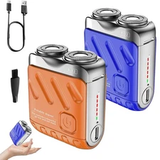 NEW Double Ring Pocket travel Shaver Mini Men Shaver Portable Beard Razor USB-C