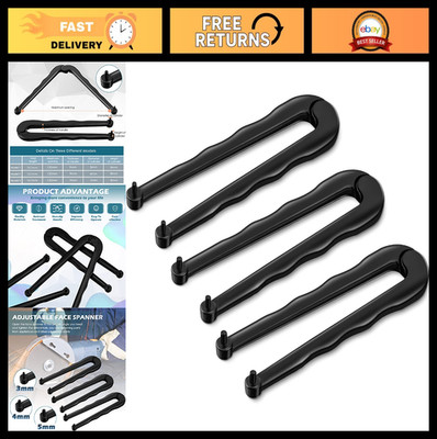 Adjustable Steel Face Spanner Wrench Set - 3 Pcs Pin Pliers for Angle Grinder, P