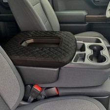 Center Console Cover Compatible with 2019-2024 2025 Chevy Silverado/GMC Black