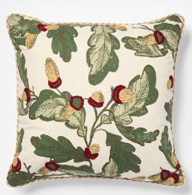 Acorn and Leaf Pillow - 24x24 - Threshold designed with Studio McGee