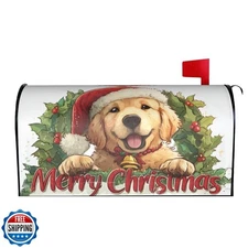 Taekifiyy Christmas Dog Mailbox Covers Magnetic Letterbox Covers 