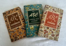 The ABC Cook Books- Lot of 3- HC/DJ-Peter Pauper Press-Canapés,Casseroles,Chafin