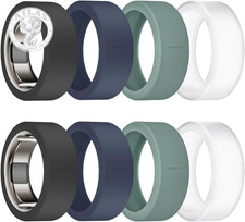 Ring Cover for Oura Ring Gen 4/ Gen 3, Anti-Scratch Elastic Silicone Case Protec