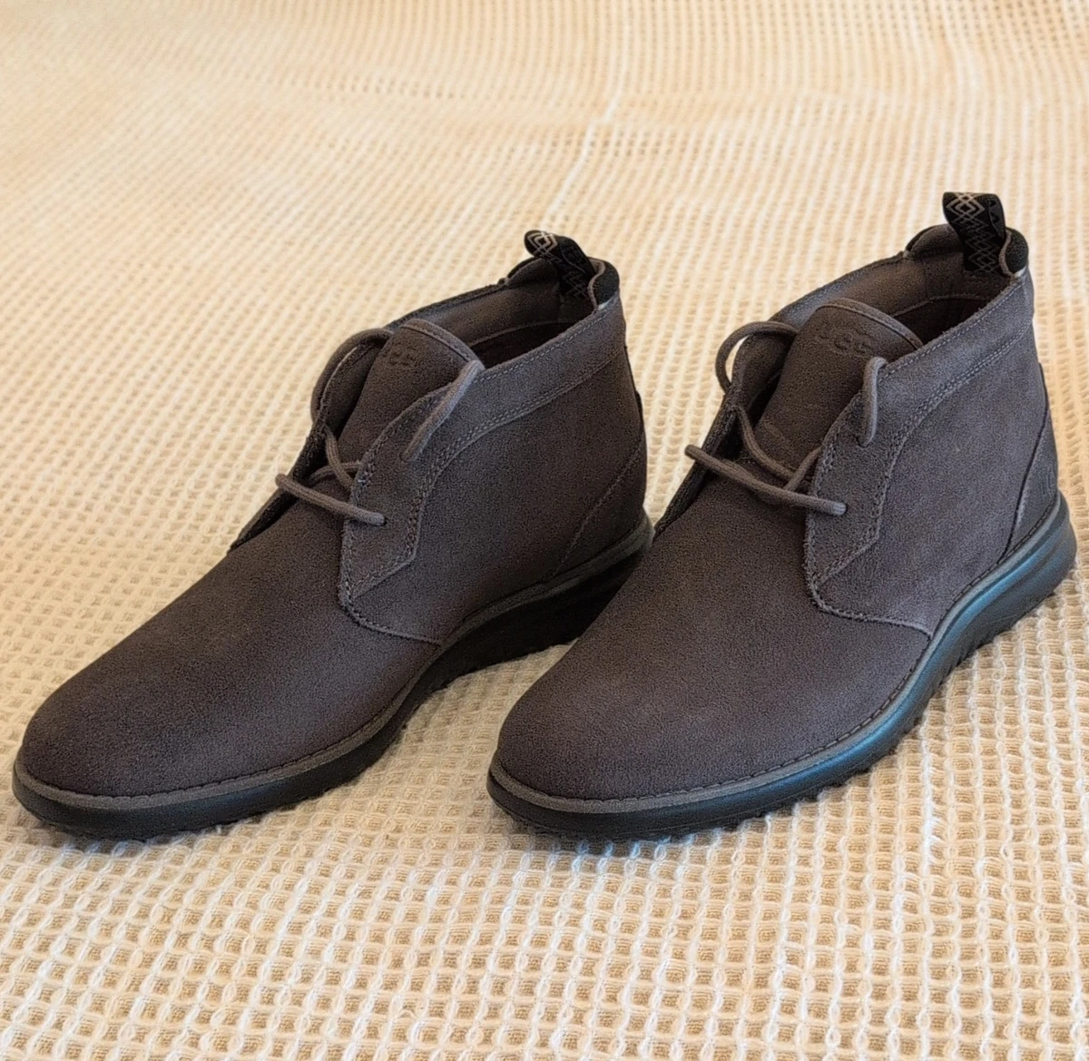 Roan By Bed Stu Drell Boots Mens 10 Gray Suede Chukka Ankle Lace Up Roan by Bed Stu Men main image 4