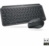 Logitech Mx Keys Mini Combo Graphite Tastatur-Maus-Set Kabellos Schwarz