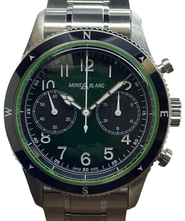 Montblanc Herren/Unisex Uhr 1858 Chronograph 0 Oxygen Ref. MB133298 NEW FULL SET - Bild 1 von 1