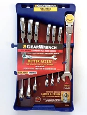 GearWrench 7 Piece Metric Ratcheting Flex Head Wrench Set 10-18mm 789504