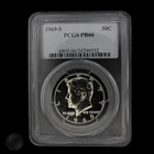 1969-S Kennedy Half Dollar PCGS PR66 40% Silver -E0119