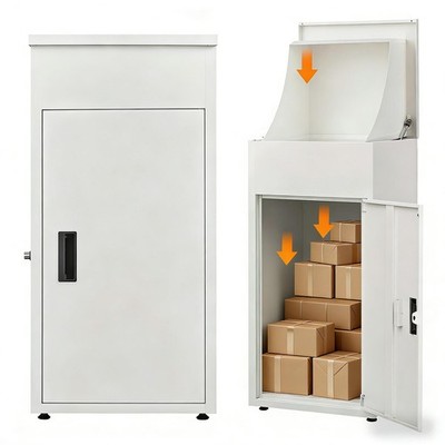 Waterproof Package Delivery Box,Metal Parcel Drop Box,Anti-Theft Parcel Mailbox