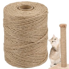 Natural Sisal Rope for Cat Scratcher, 1/4 Inch x 164 Feet x 164