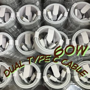 Bulk Lot 3/6FT Type USB-C to USB-C Cable 60W Fast Charging PD Cord Rapid Charger